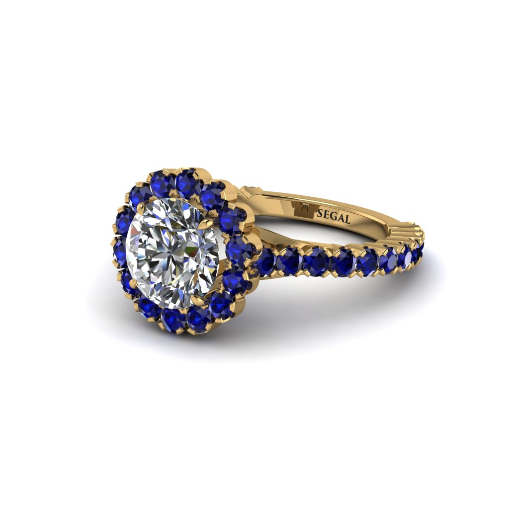Round Cut Diamond Timeless Splendor Engagement Ring - Jazlyn No. 61
